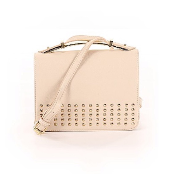 Big Buddha Handbags - Big Buddha | ivory gold studded crossbody NWOT
